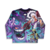 rave hockey jersey — anime, purple – back view