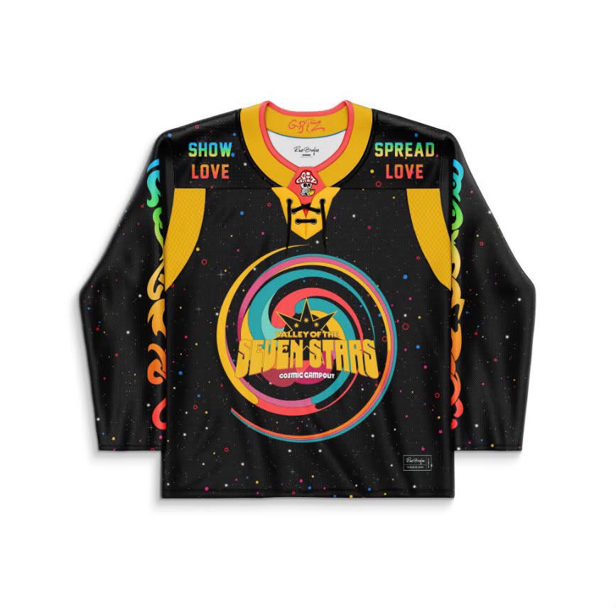 GRiZ rave hockey jersey โ cosmic space, black