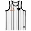 rave basketball jersey — all-over print, white