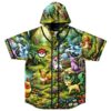 rave hooded baseball jersey — pokemon eevee, vibrant