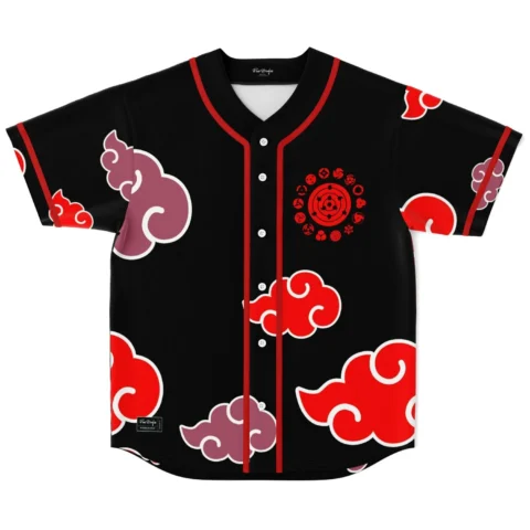 rave baseball jersey — naruto inspired, black