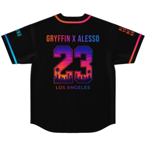 Gryffin rave baseball jersey — gryffin x, black