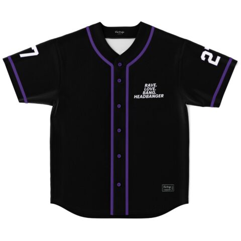 Excision rave baseball jersey — excision x, black