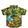 rave hooded baseball jersey — pokemon eevee, vibrant – back view