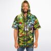 rave hooded baseball jersey — pokemon eevee, vibrant – view 3