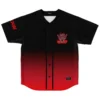 Kenshi Dubz rave baseball jersey — samurai, black red