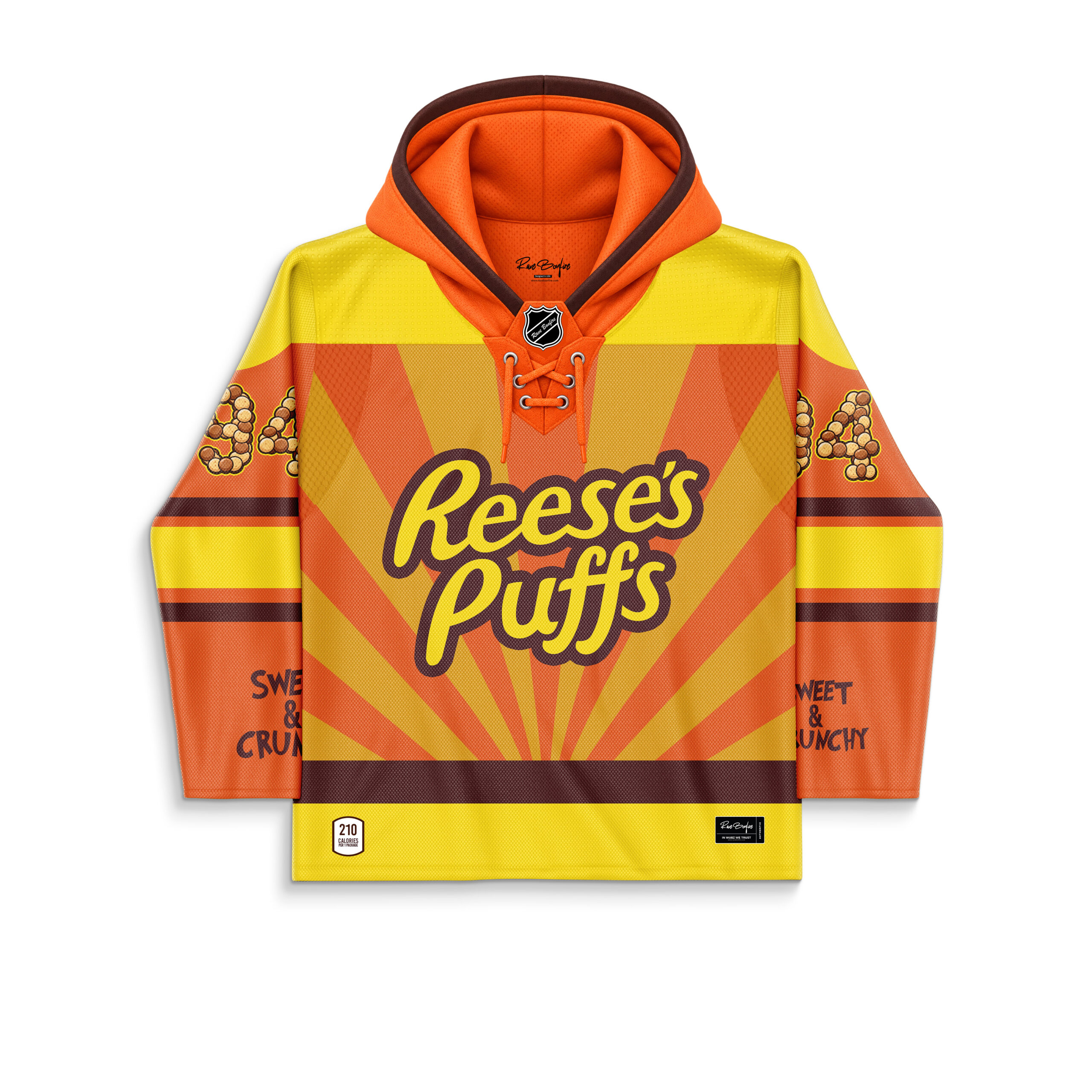 Reese custom hooded Hockey Jersey