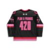 rave hockey jersey — bratz doll, black – back view