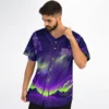 rave baseball jersey — synthwave retro, purple deep – view 4