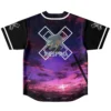 Anime Sunset Reversible Baseball Jersey — view 2