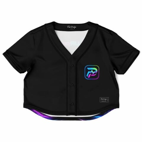 PlurPulse custom Cropped Baseball Jersey