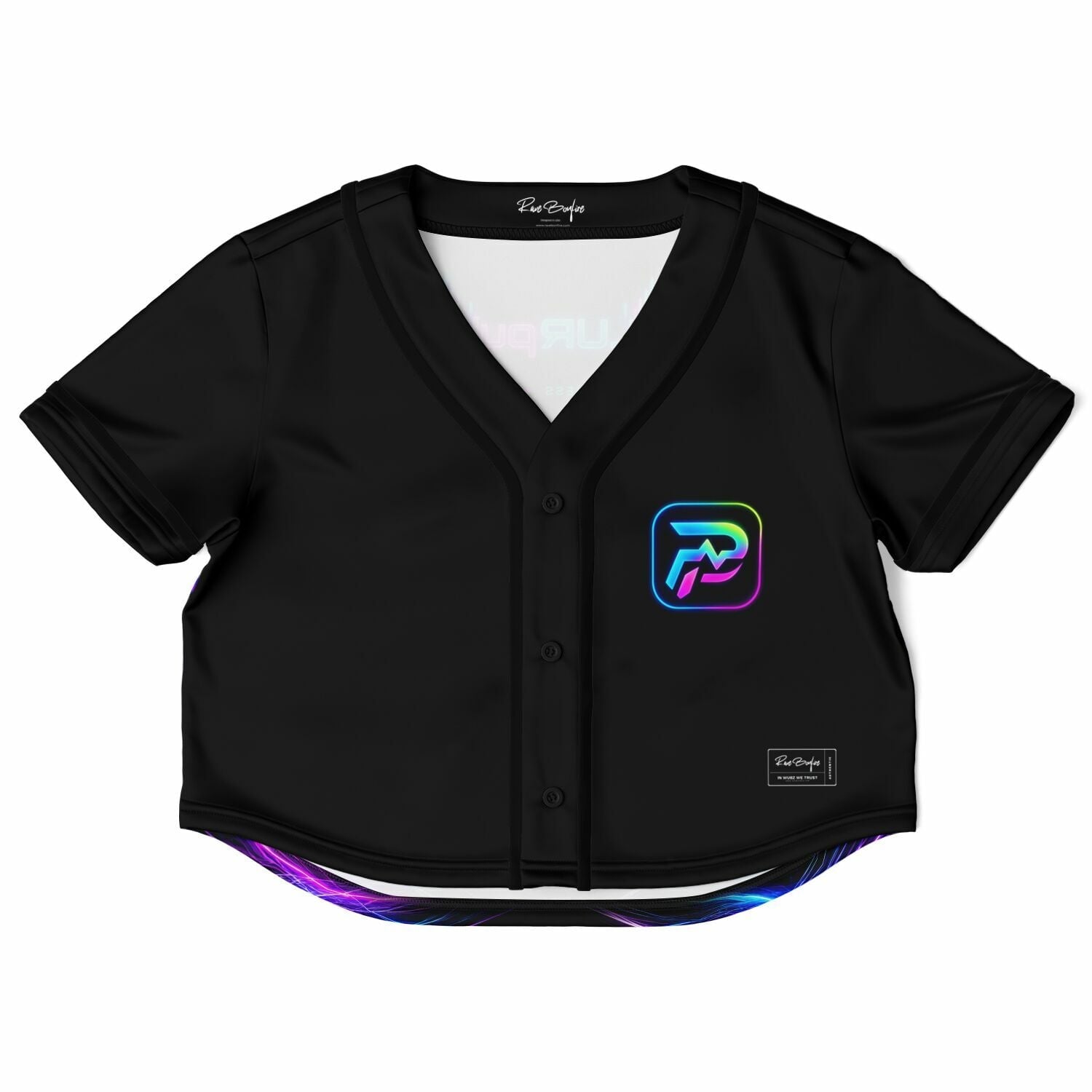 PlurPulse custom Cropped Baseball Jersey