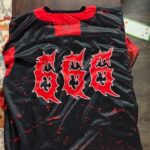 Black Red Gothic Rave Hockey Jersey photo review