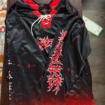 Black Red Gothic Rave Hockey Jersey photo review