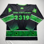 Black Lime Green Mike Wazowski Rave Hockey Jersey photo review