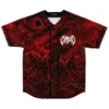 Hellhound Eclipse Custom Horror Baseball Jersey — view 1