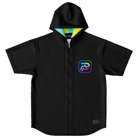 PlurPulse custom Hooded Baseball Jersey
