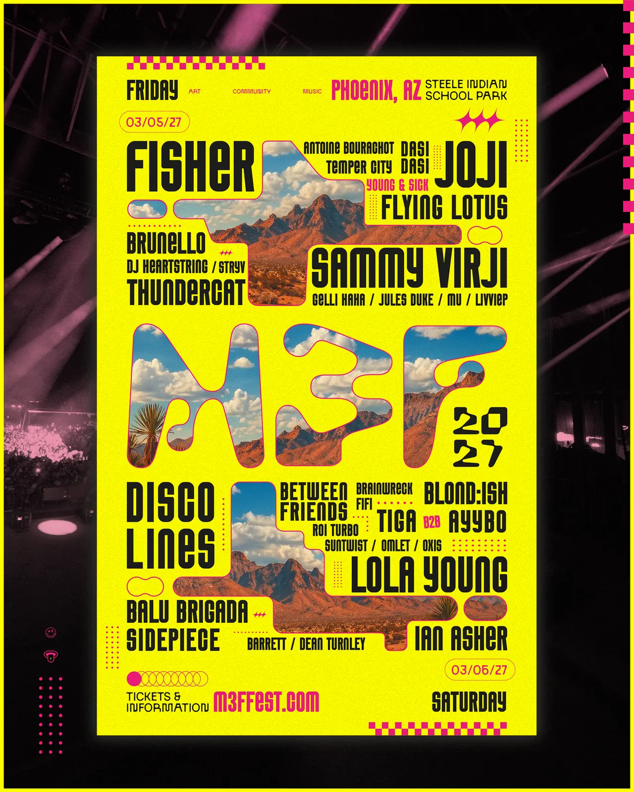 M3F Festival 2027 official lineup poster