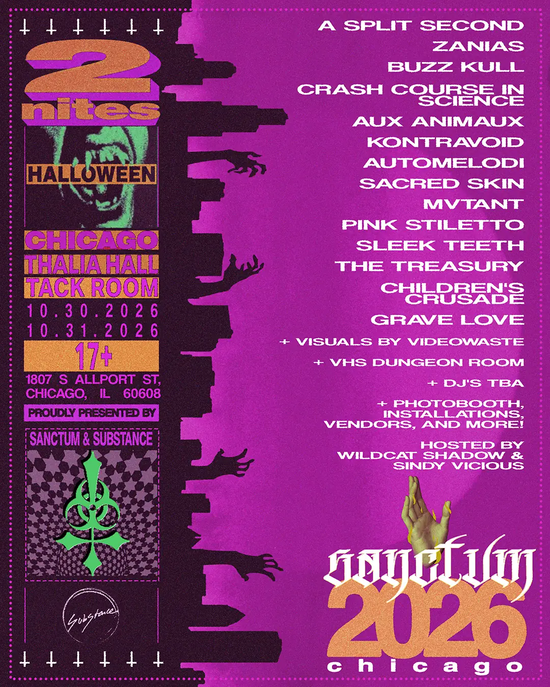 Sanctum Festival 2026 official lineup poster